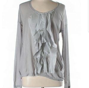 jpark silk ruffle tee